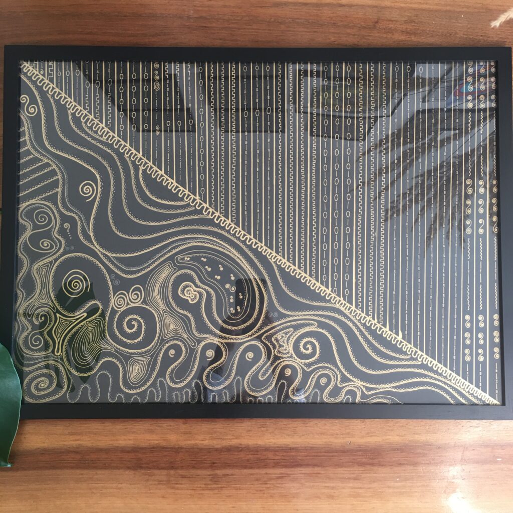 Divine Intervention B2 Original Art framed