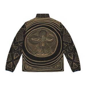 Heart Center Divine Design Men's  Puffer Jacket | Energetic Conscious Wear, Awakened human, Conscious Teachings - Image 4