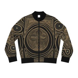 Ascension Teachings Spiritual Art Bomber Jacket | Energetic Consciousness Design