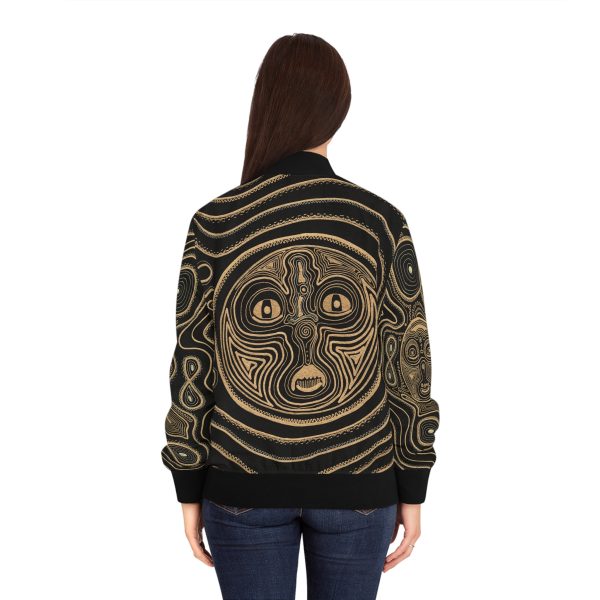 Ascension Teachings Spiritual Art Bomber Jacket | Energetic Consciousness Design