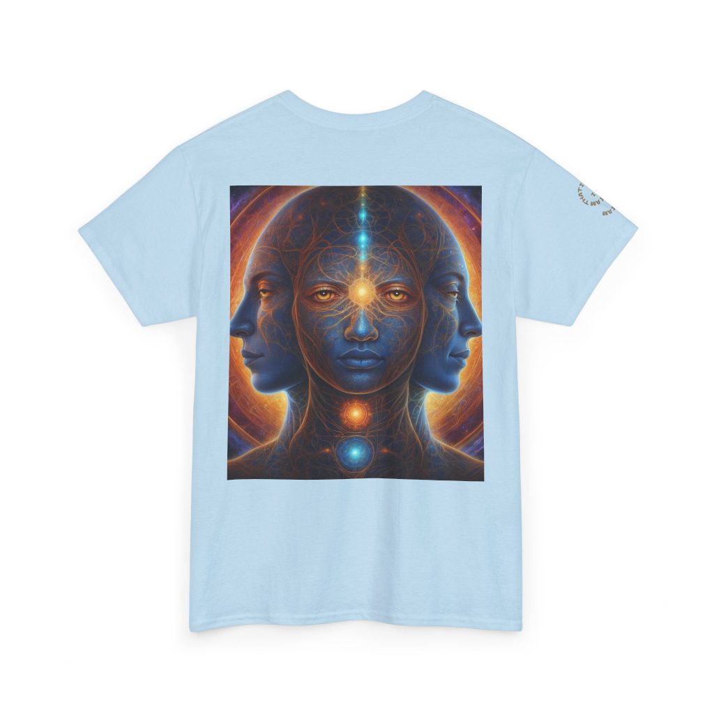 Duality & Awakening - Chakra Alignment + Cosmic Trinity | Spiritual Psychedelic T-Shirt