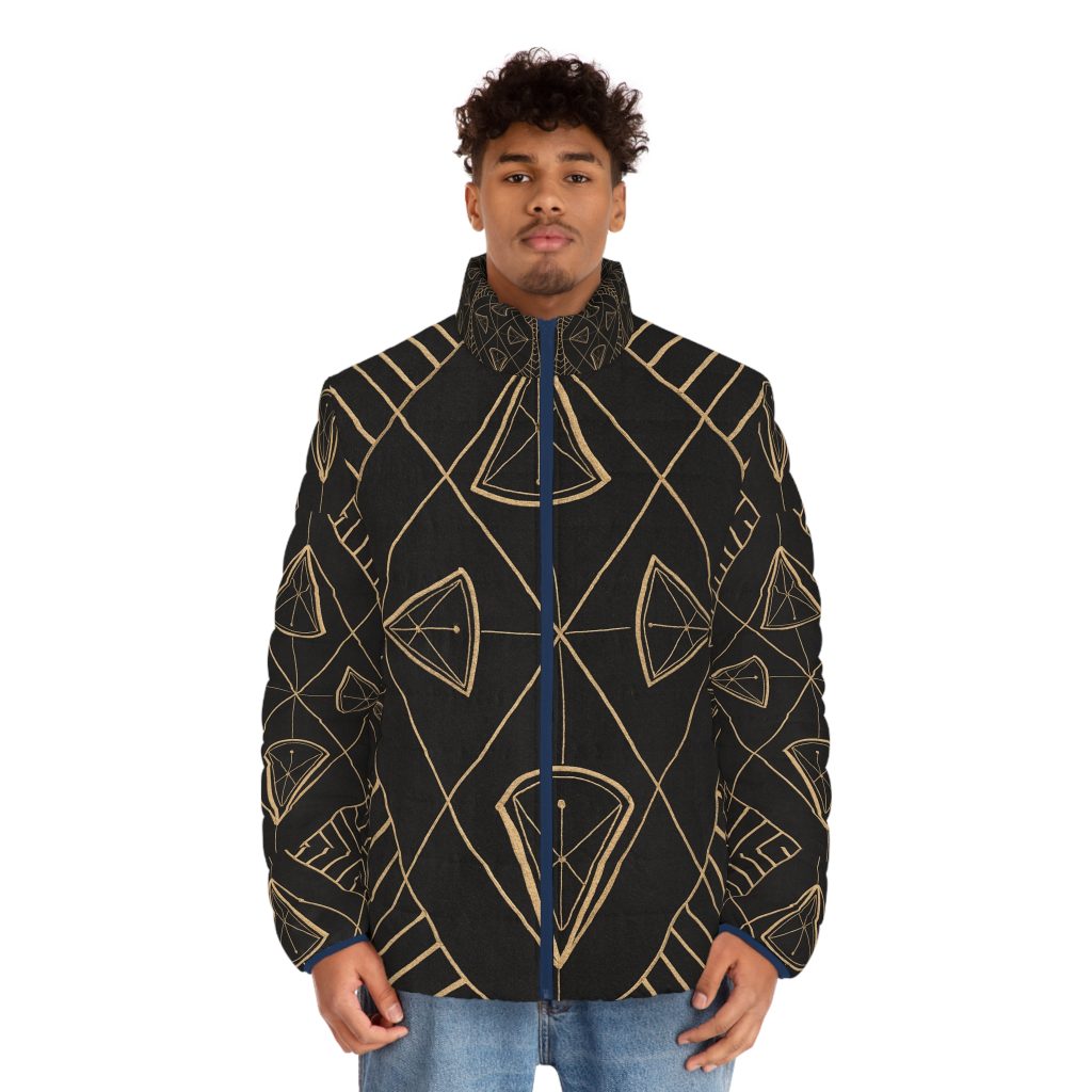 Heart Center Divine Design Men's  Puffer Jacket |