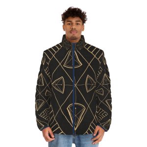 Heart Center Divine Design Men's  Puffer Jacket | - Image 2
