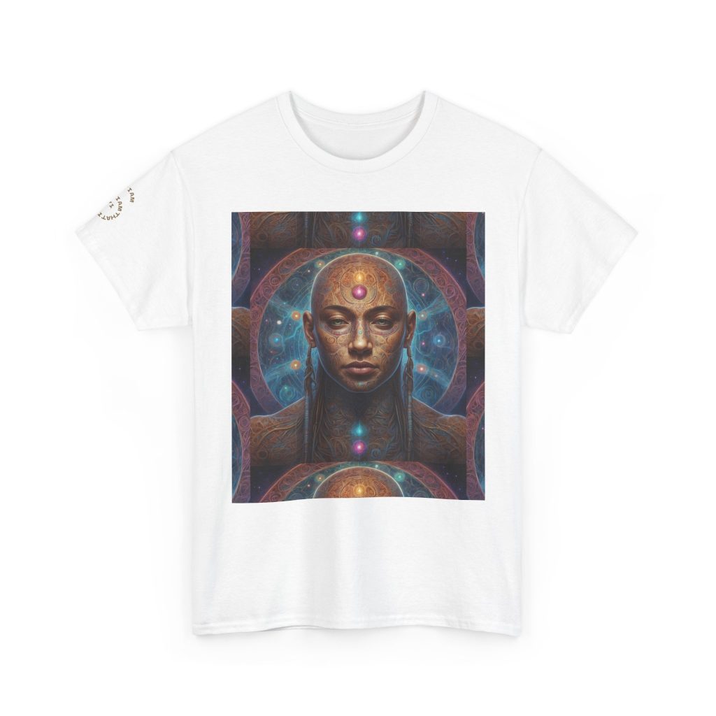 Sacred Inner Vision - Third Eye Awakening Cosmic Soul | Spiritual Psychedelic Art Unisex Heavy Cotton Tee
