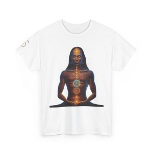 Duality & Awakening - Chakra Alignment + Cosmic Trinity | Spiritual Psychedelic T-Shirt - Image 3