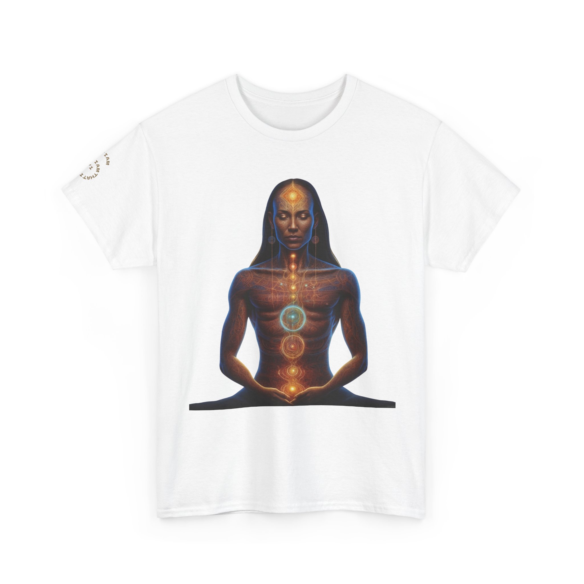 Duality & Awakening - Chakra Alignment + Cosmic Trinity | Spiritual Psychedelic T-Shirt - Image 3