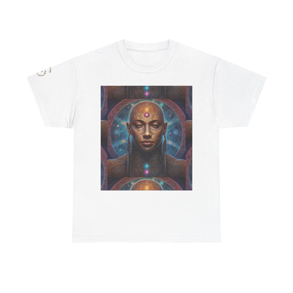 Sacred Inner Vision - Third Eye Awakening Cosmic Soul | Spiritual Psychedelic Art Unisex Heavy Cotton Tee