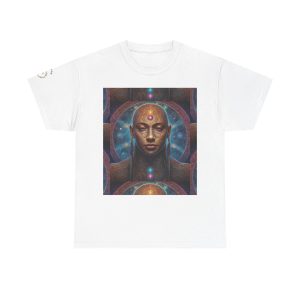 Sacred Inner Vision - Third Eye Awakening Cosmic Soul | Spiritual Psychedelic Art Unisex Heavy Cotton Tee