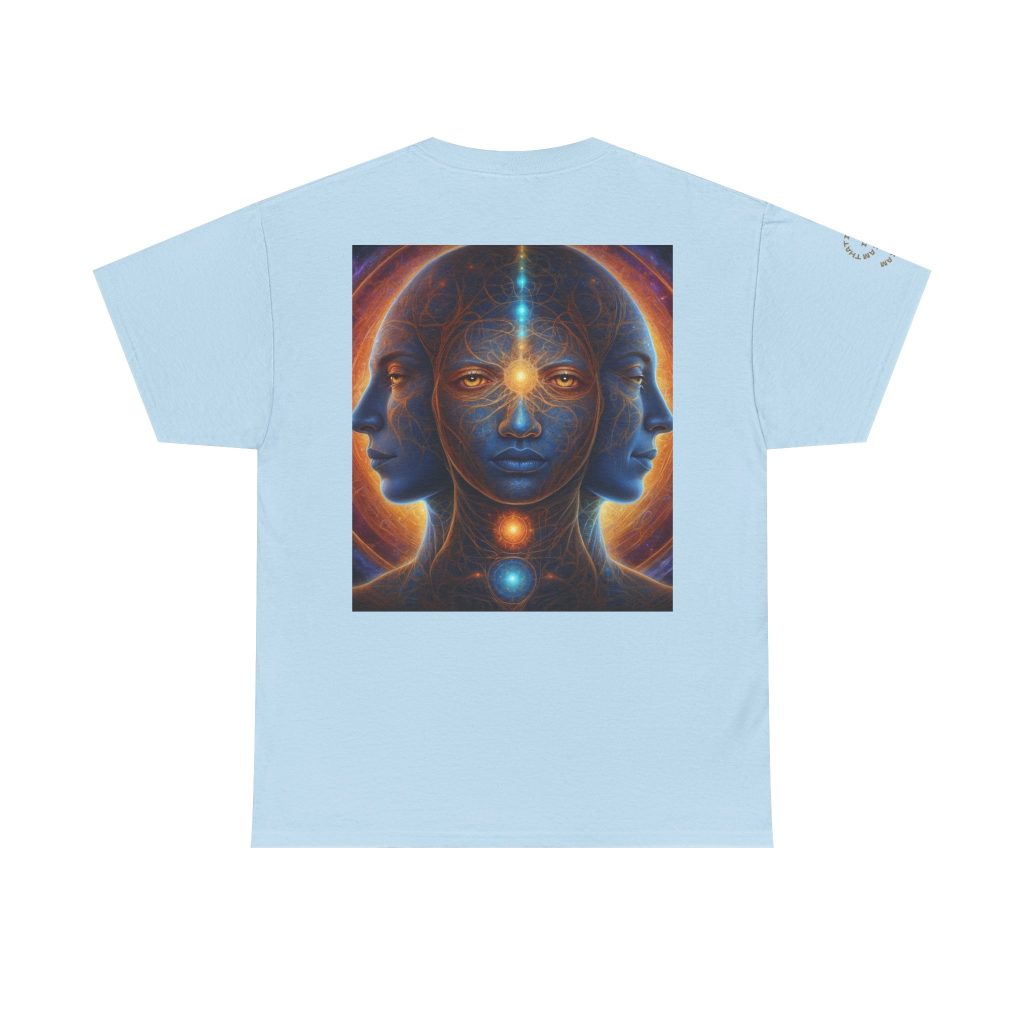 Duality & Awakening - Chakra Alignment + Cosmic Trinity | Spiritual Psychedelic T-Shirt