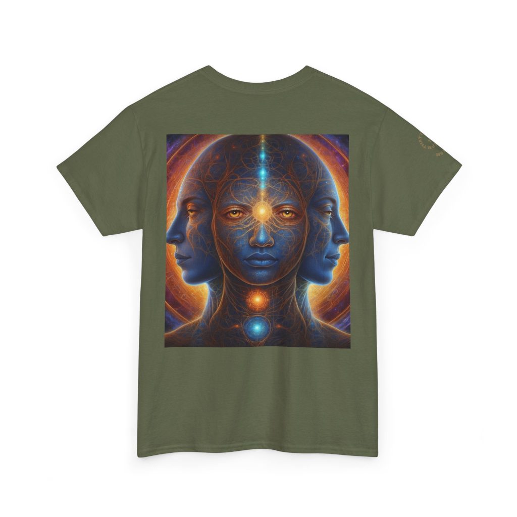 Duality & Awakening - Chakra Alignment + Cosmic Trinity | Spiritual Psychedelic T-Shirt