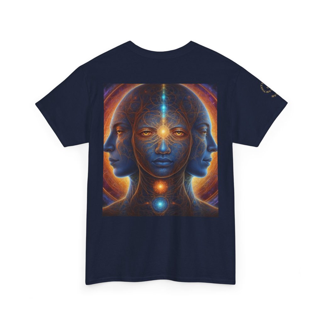 Duality & Awakening - Chakra Alignment + Cosmic Trinity | Spiritual Psychedelic T-Shirt