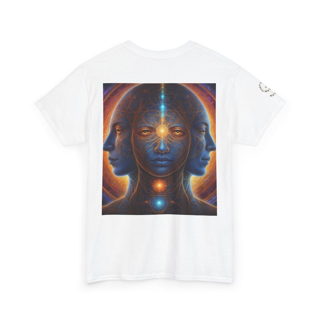 Duality & Awakening - Chakra Alignment + Cosmic Trinity | Spiritual Psychedelic T-Shirt