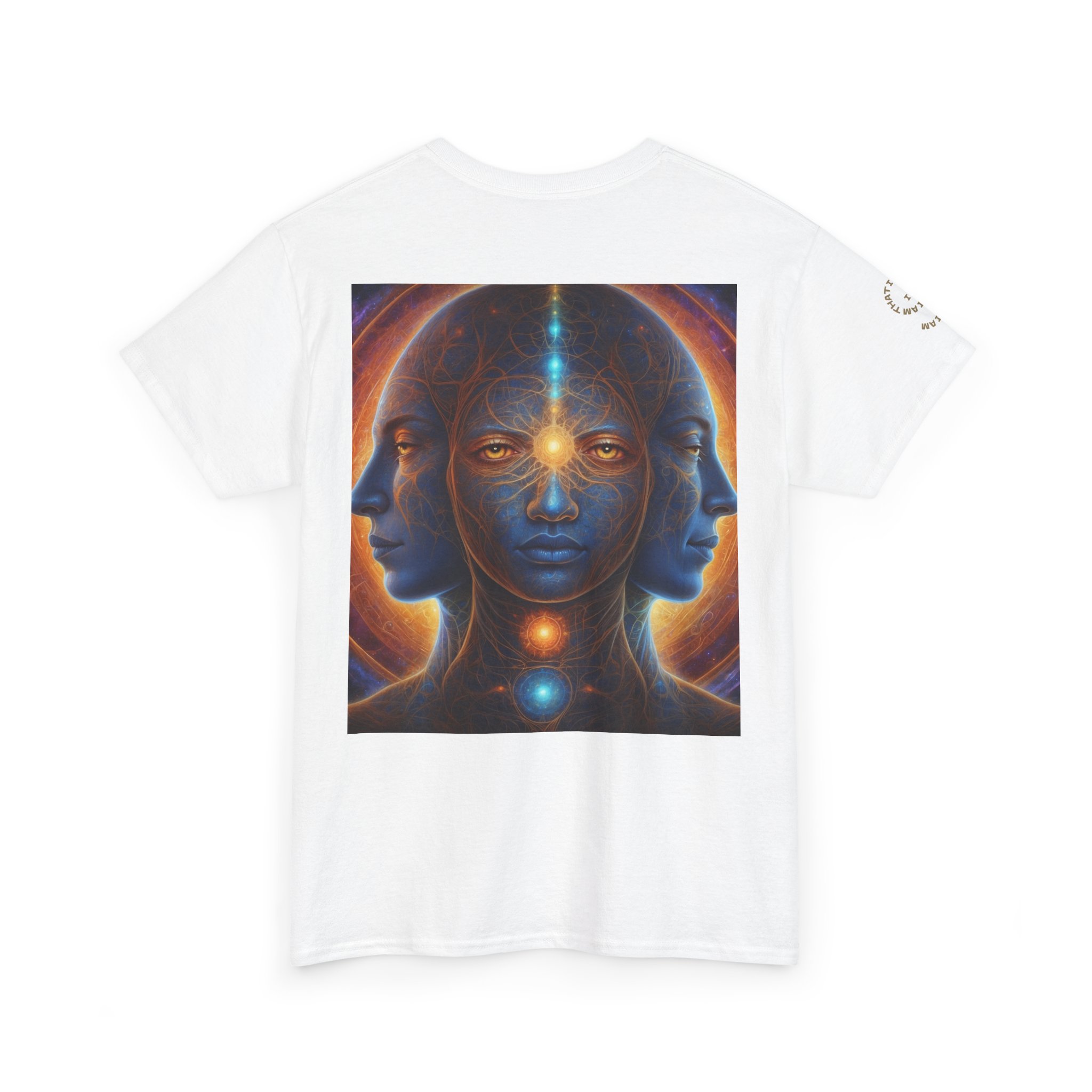 Duality & Awakening - Chakra Alignment + Cosmic Trinity | Spiritual Psychedelic T-Shirt - Image 4