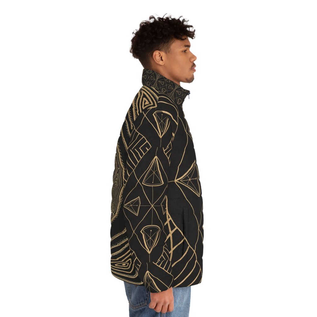 Heart Center Divine Design Men's  Puffer Jacket |