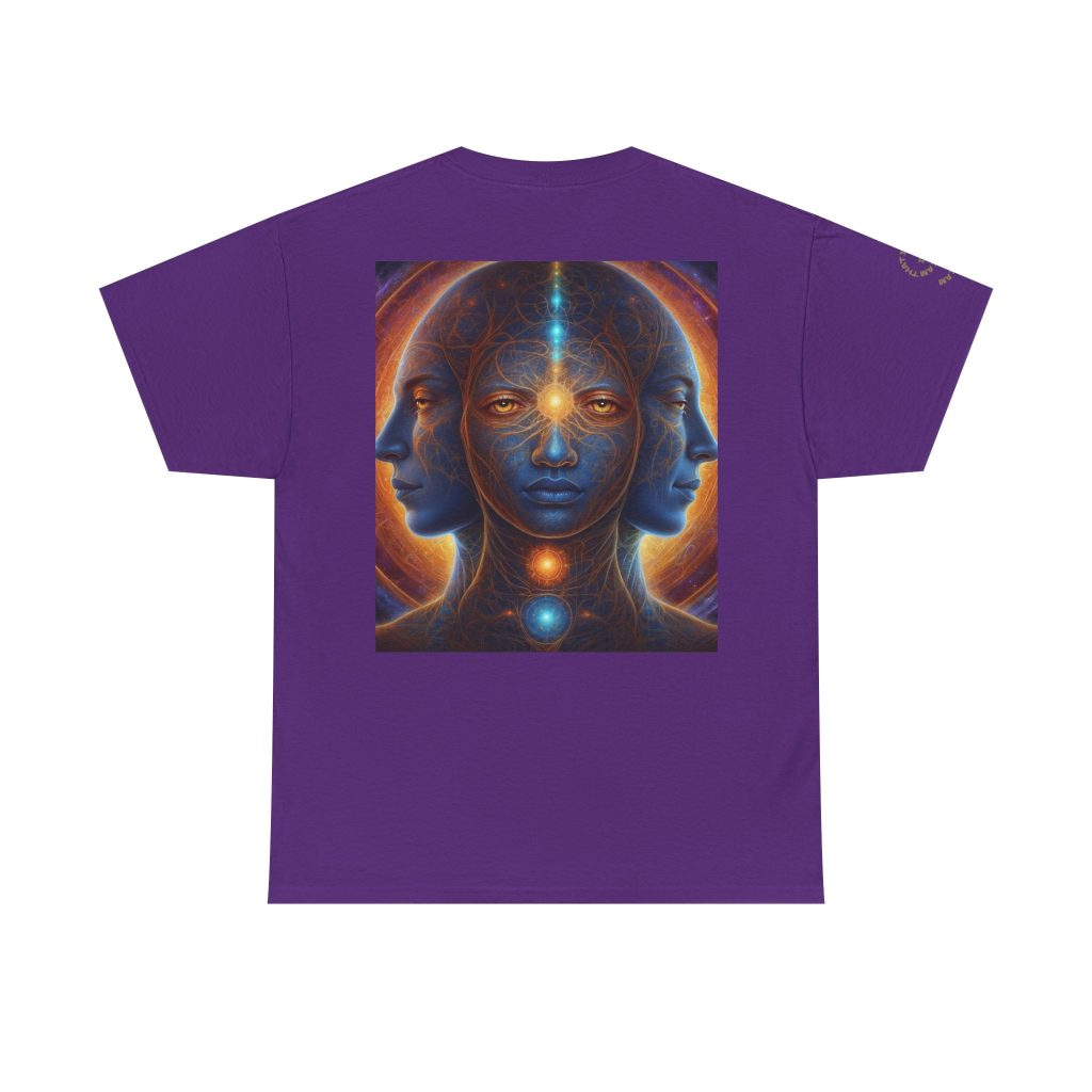 Duality & Awakening - Chakra Alignment + Cosmic Trinity | Spiritual Psychedelic T-Shirt