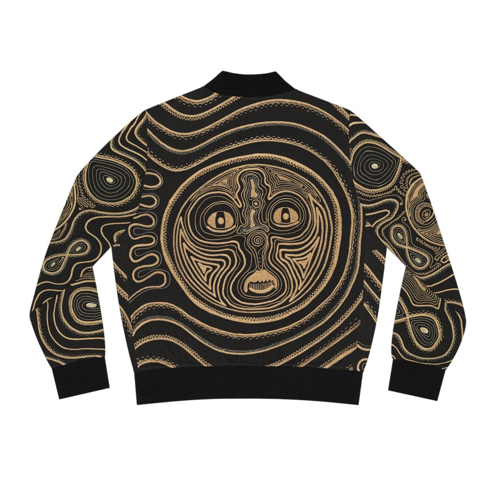 Ascension Teachings Spiritual Art Bomber Jacket | Energetic Consciousness Design