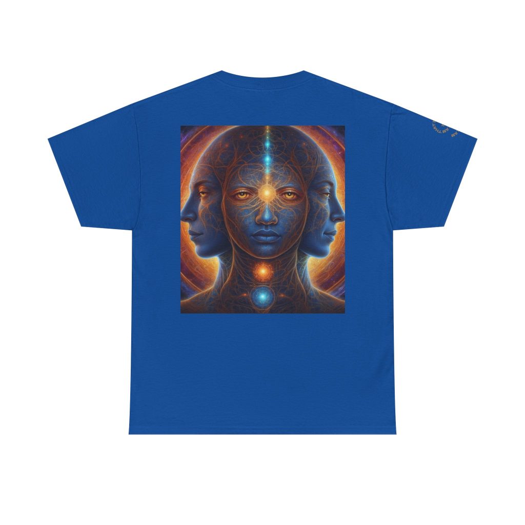 Duality & Awakening - Chakra Alignment + Cosmic Trinity | Spiritual Psychedelic T-Shirt