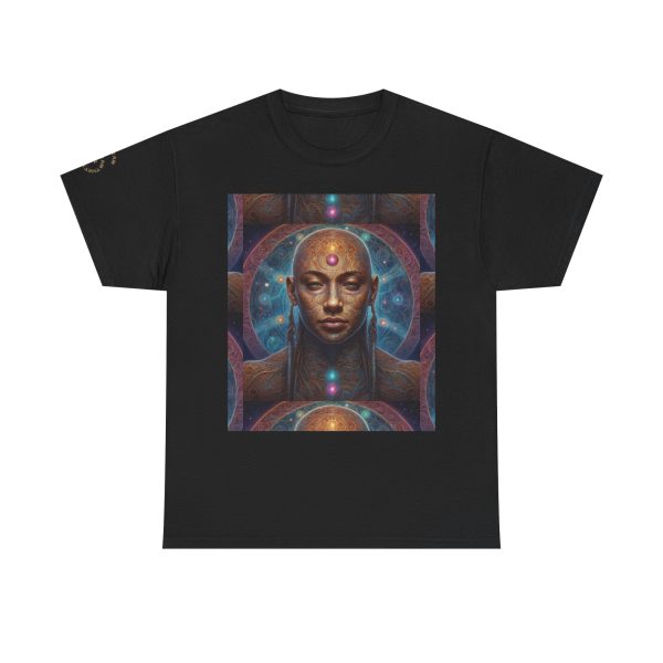 Sacred Inner Vision - Third Eye Awakening Cosmic Soul | Spiritual Psychedelic Art Unisex Heavy Cotton Tee