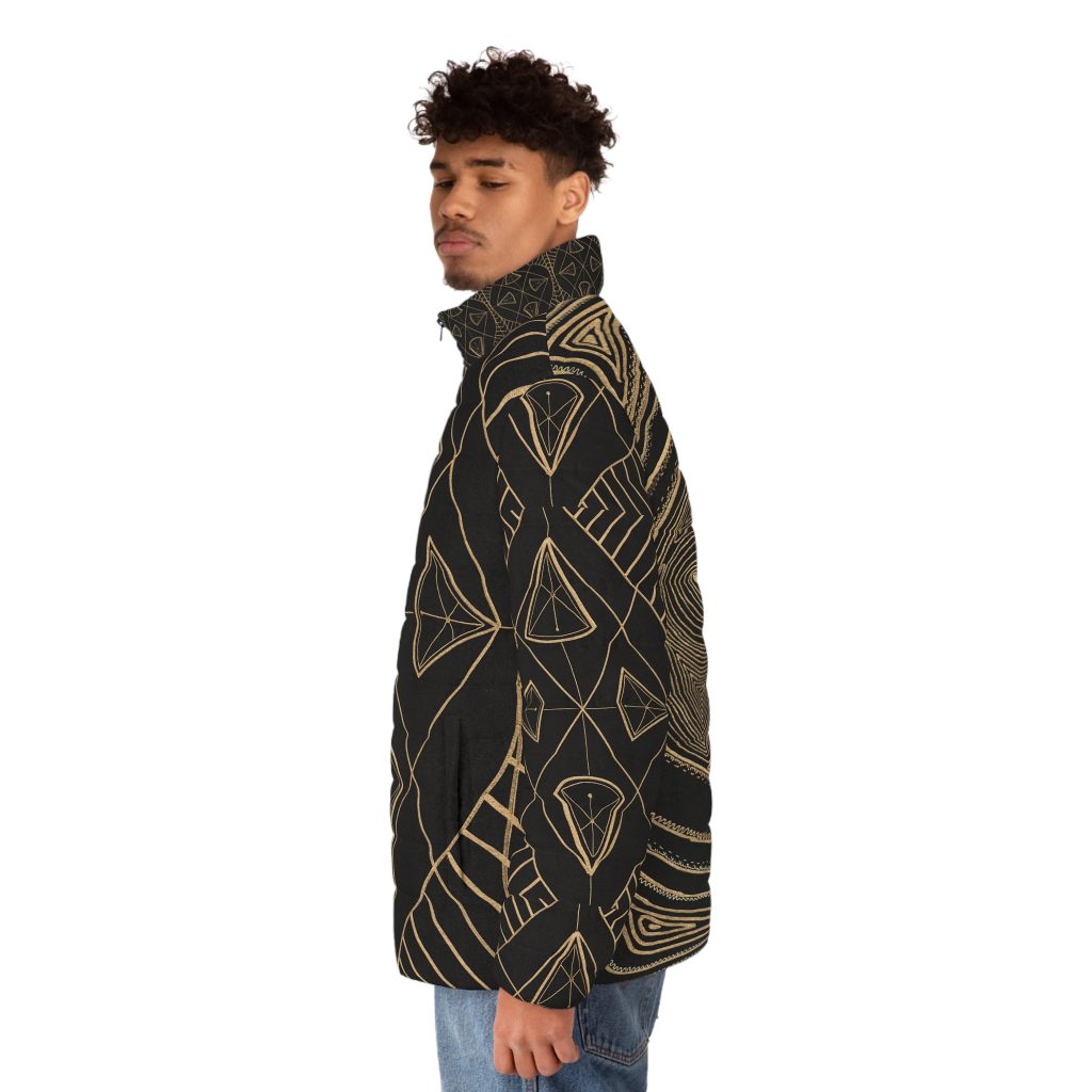 Heart Center Divine Design Men's  Puffer Jacket |