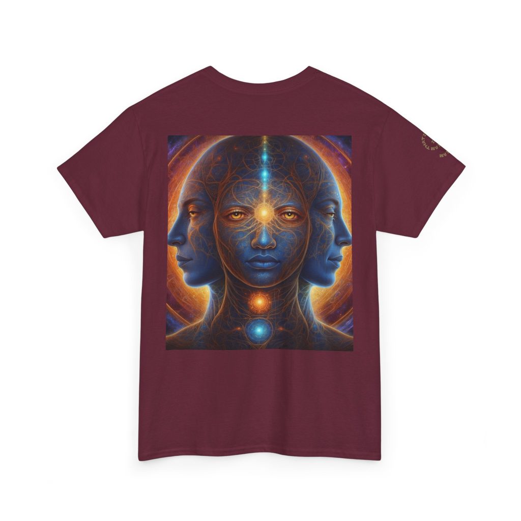 Duality & Awakening - Chakra Alignment + Cosmic Trinity | Spiritual Psychedelic T-Shirt