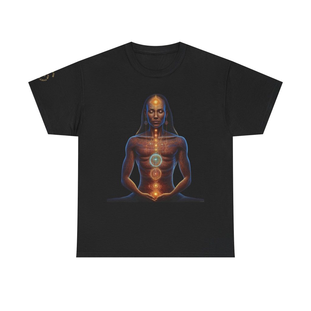Duality & Awakening - Chakra Alignment + Cosmic Trinity | Spiritual Psychedelic T-Shirt