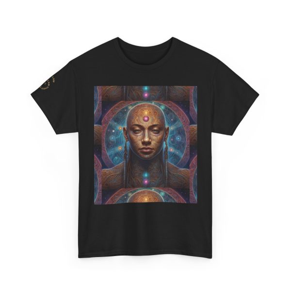 Sacred Inner Vision - Third Eye Awakening Cosmic Soul | Spiritual Psychedelic Art Unisex Heavy Cotton Tee
