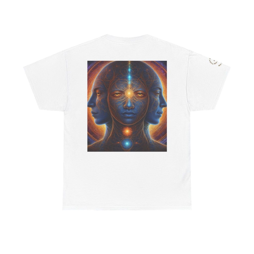 Duality & Awakening - Chakra Alignment + Cosmic Trinity | Spiritual Psychedelic T-Shirt