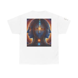 Duality & Awakening - Chakra Alignment + Cosmic Trinity | Spiritual Psychedelic T-Shirt - Image 2