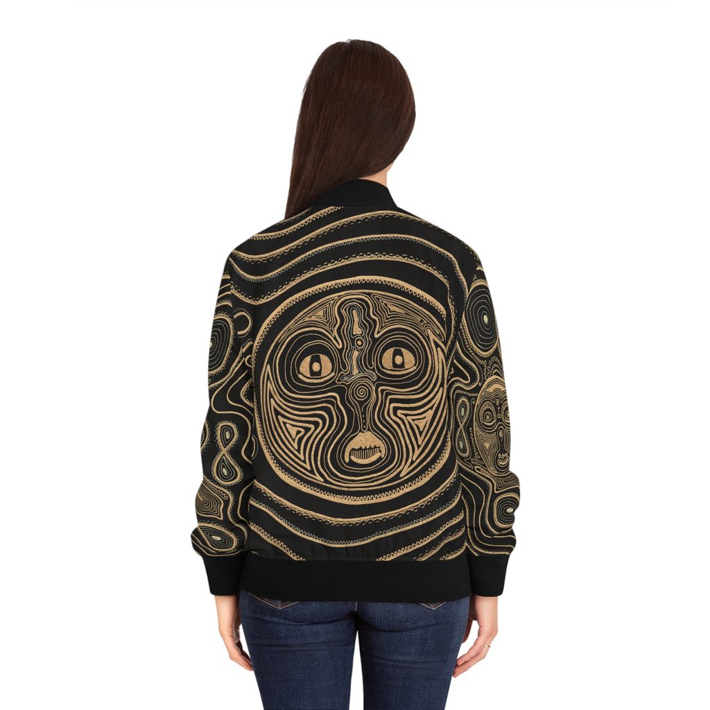 Ascension Teachings Spiritual Art Bomber Jacket | Energetic Consciousness Design