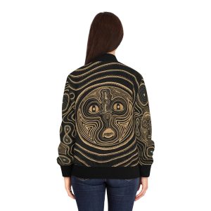 Ascension Teachings Spiritual Art Bomber Jacket | Energetic Consciousness Design - Image 4
