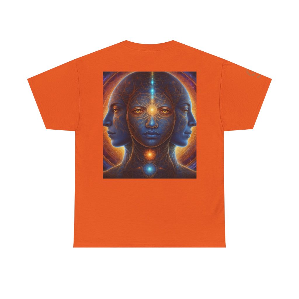 Duality & Awakening - Chakra Alignment + Cosmic Trinity | Spiritual Psychedelic T-Shirt