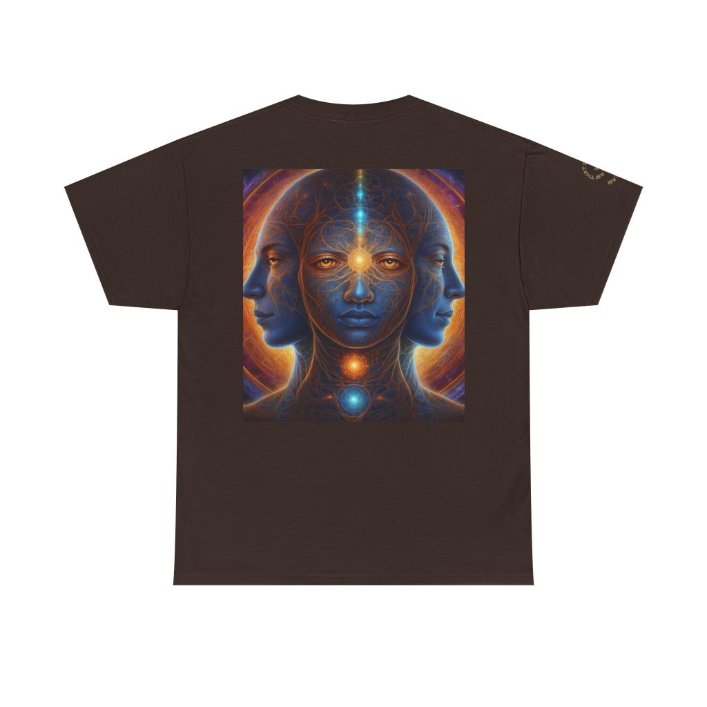 Duality & Awakening - Chakra Alignment + Cosmic Trinity | Spiritual Psychedelic T-Shirt