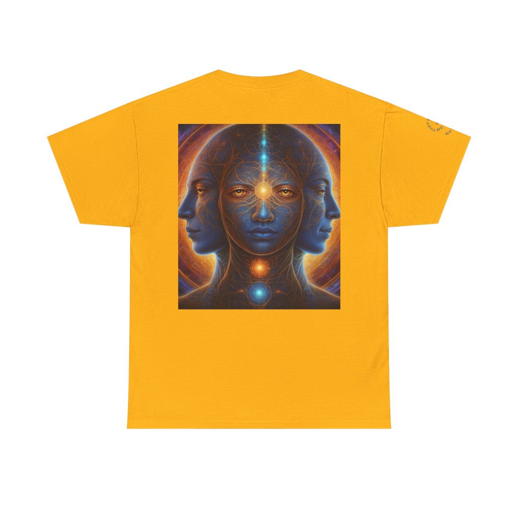 Duality & Awakening - Chakra Alignment + Cosmic Trinity | Spiritual Psychedelic T-Shirt