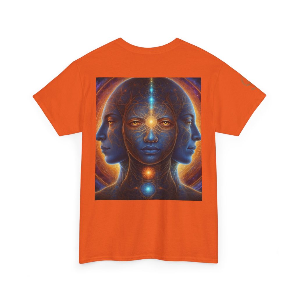 Duality & Awakening - Chakra Alignment + Cosmic Trinity | Spiritual Psychedelic T-Shirt