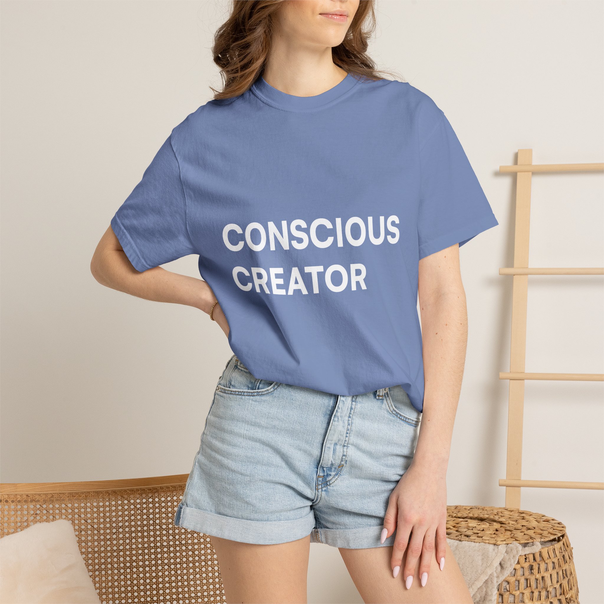 Conscious Creator T-shirt | Minimal Typography, Spiritual Affirmation - Image 32
