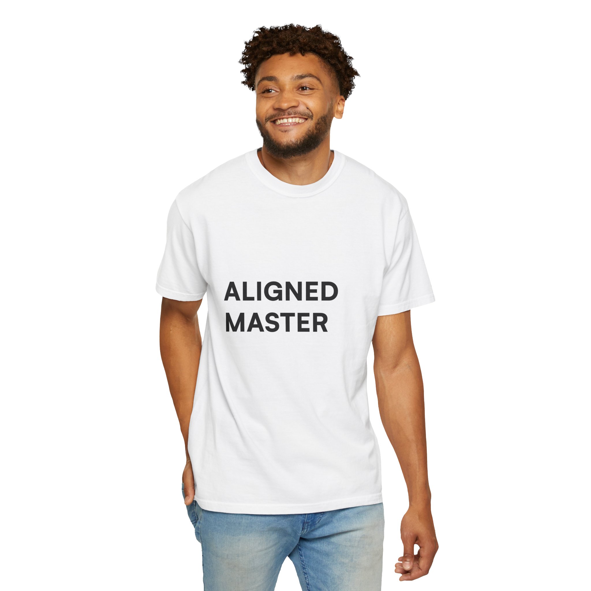 Aligned Master T-shirt | Minimal Text Graphic, Front Logo, Back 'Truth Teller' - Image 3