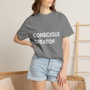 Conscious Creator T-shirt | Minimal Typography, Spiritual Affirmation - Image 23