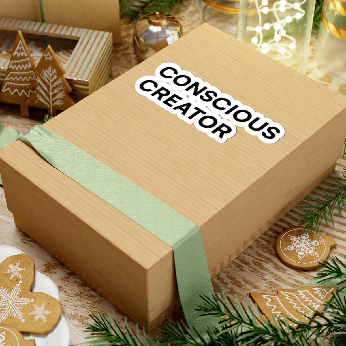 Conscious Creator Stickers | Kiss-Cut, Bold Black Text - Image 9