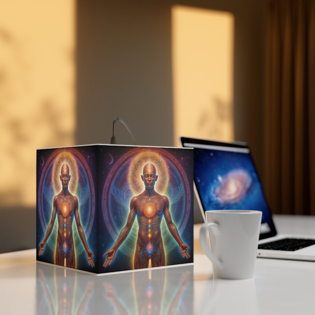 Coming back to Source Meditation Light Cube Lamp | Spiritual Energy Decor
