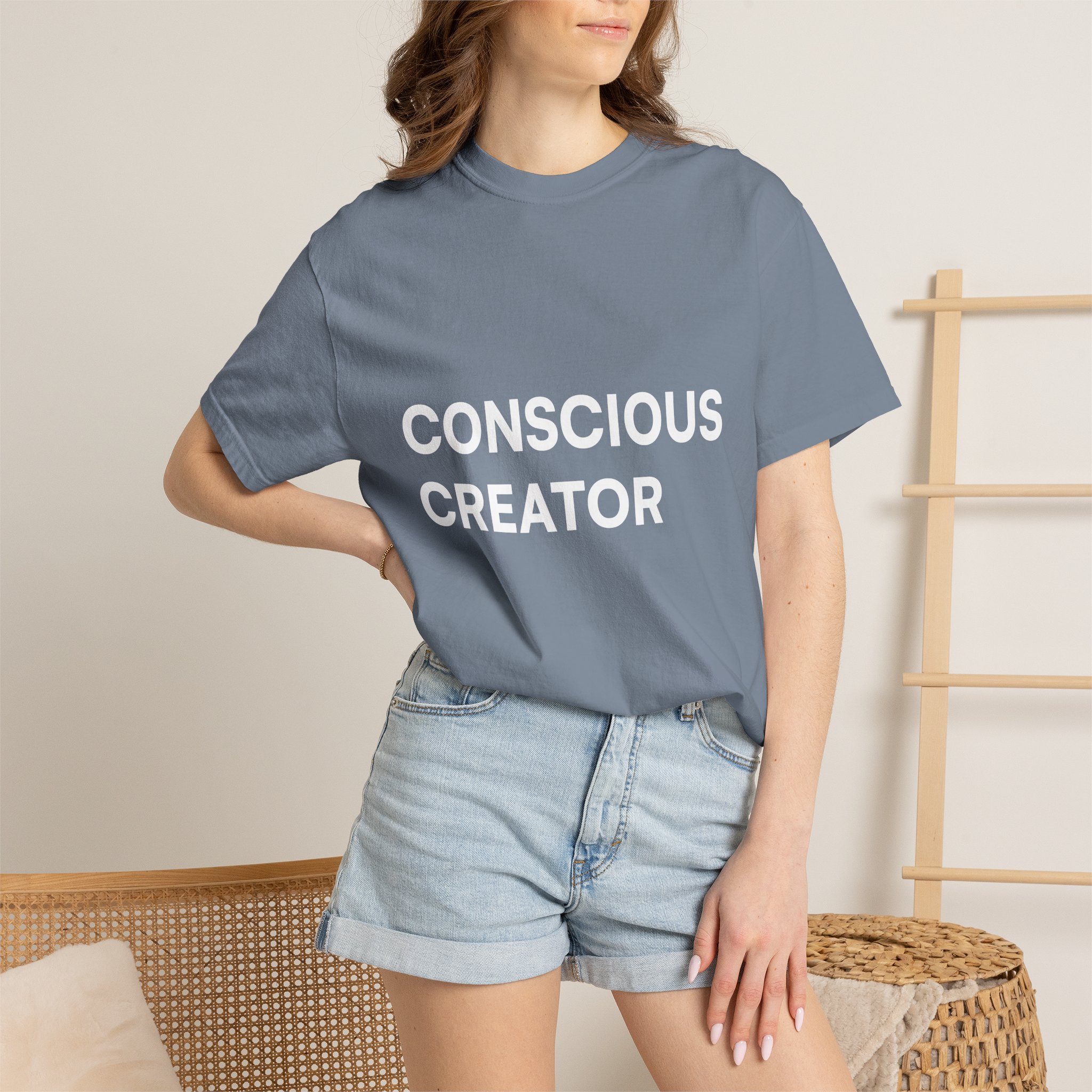Conscious Creator T-shirt | Minimal Typography, Spiritual Affirmation - Image 35