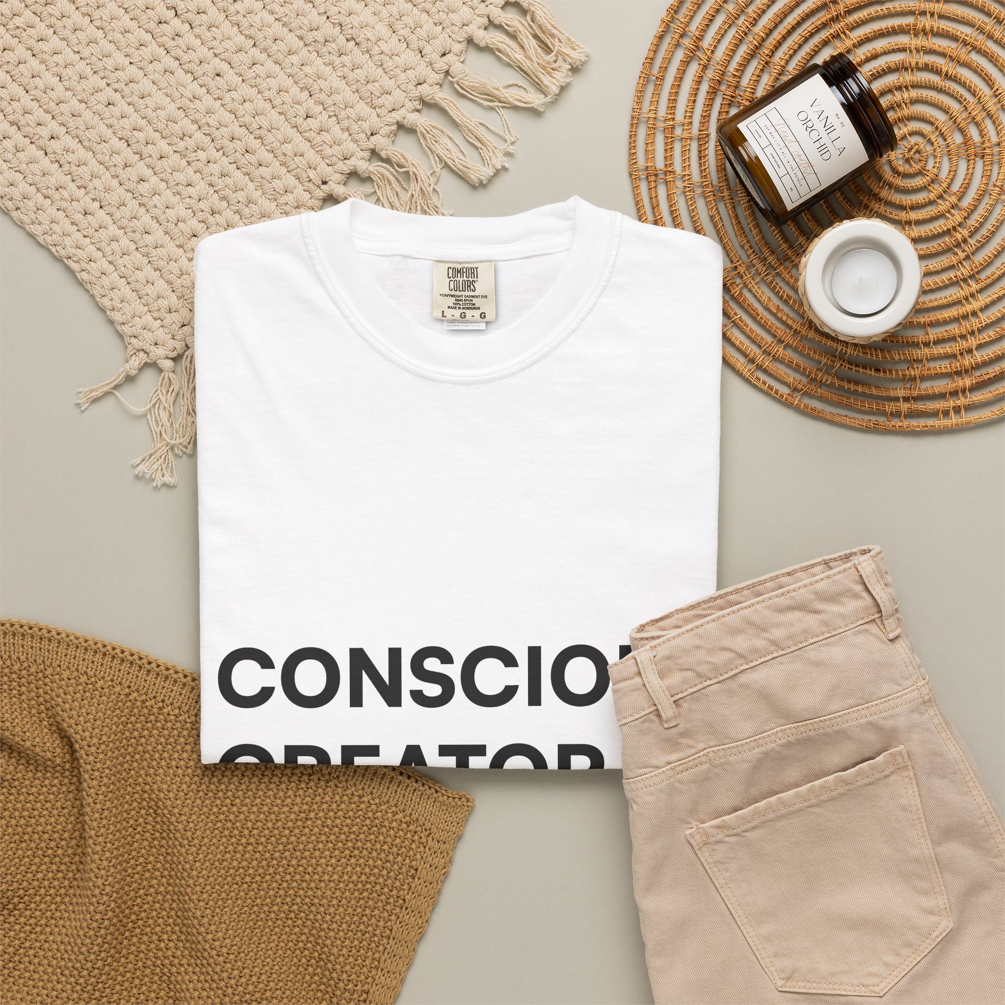 Conscious Creator T-shirt | Minimal Typography, Spiritual Affirmation - Image 9
