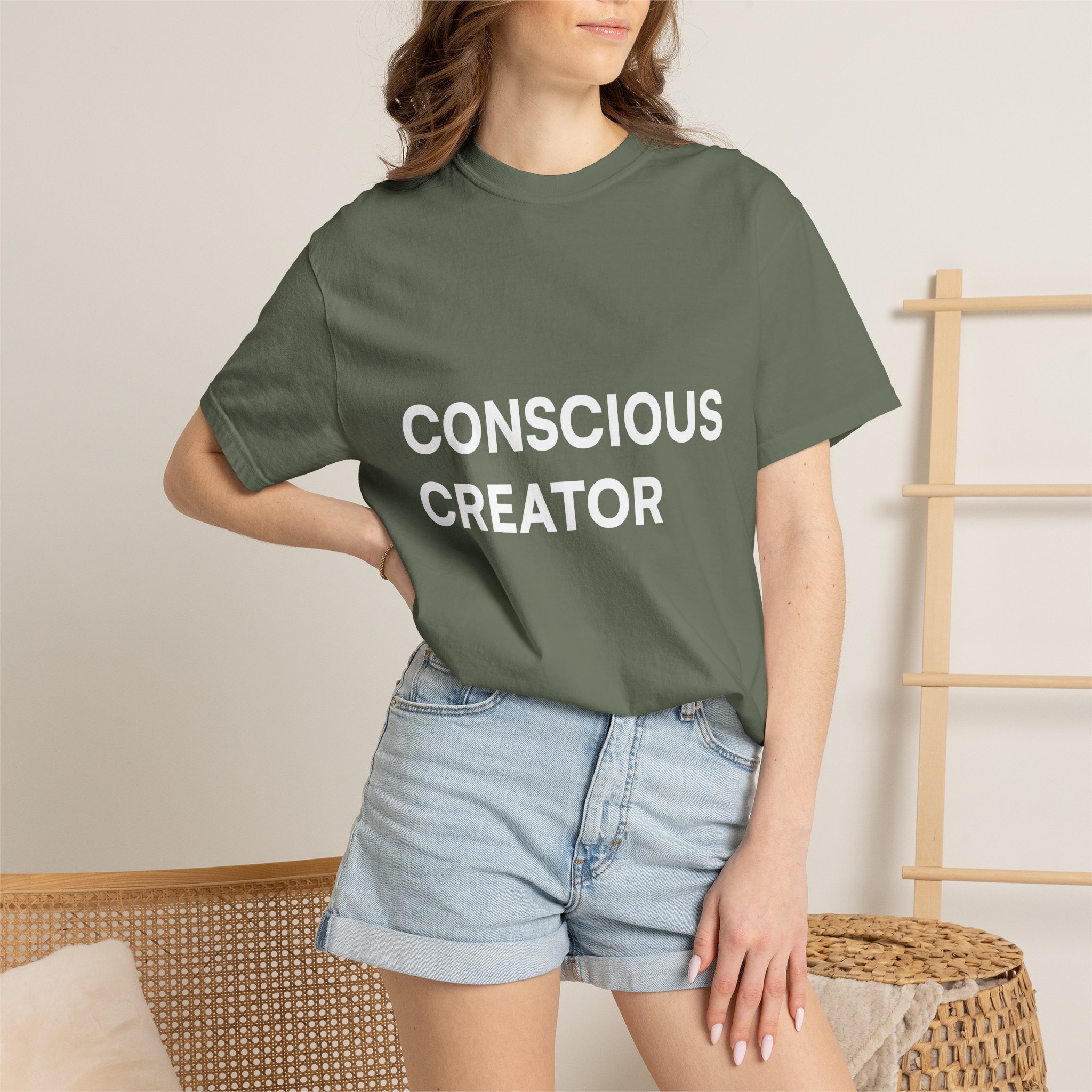 Conscious Creator T-shirt | Minimal Typography, Spiritual Affirmation - Image 26