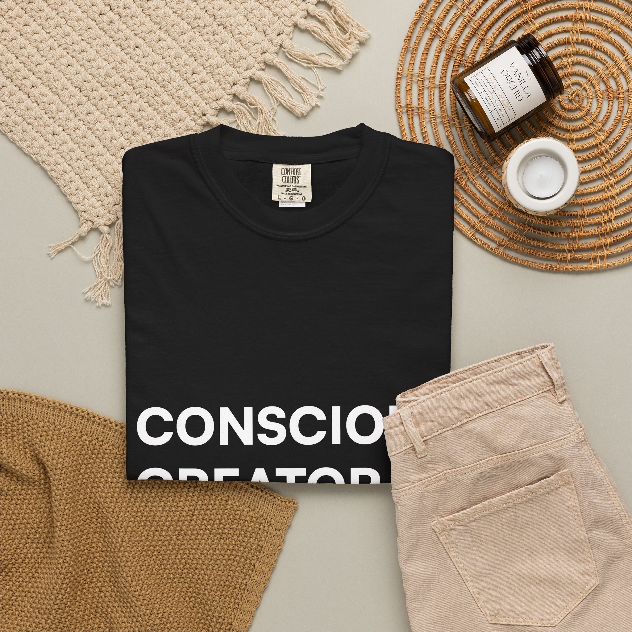 Conscious Creator T-shirt | Minimal Typography, Spiritual Affirmation - Image 16