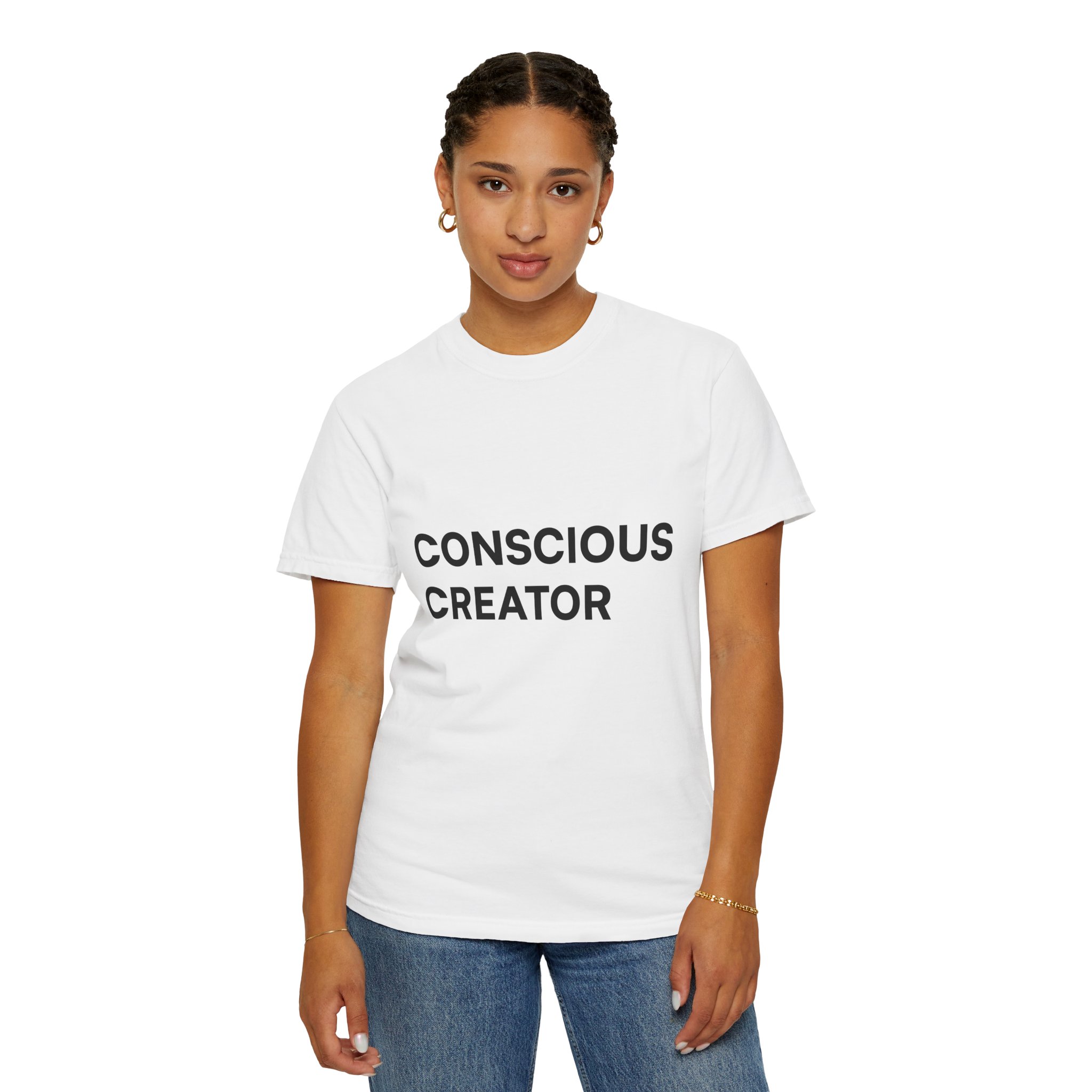 Conscious Creator T-shirt | Minimal Typography, Spiritual Affirmation - Image 7