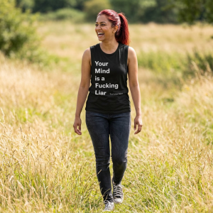 Your Mind is a Fucking Liar Tank Top | Mental Health Awareness, Bold Text - Image 2