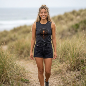 Primordial Mother - The Creator of all that is a She design Tank Top | Mythic Flame, Spiritual Symbol - Image 2