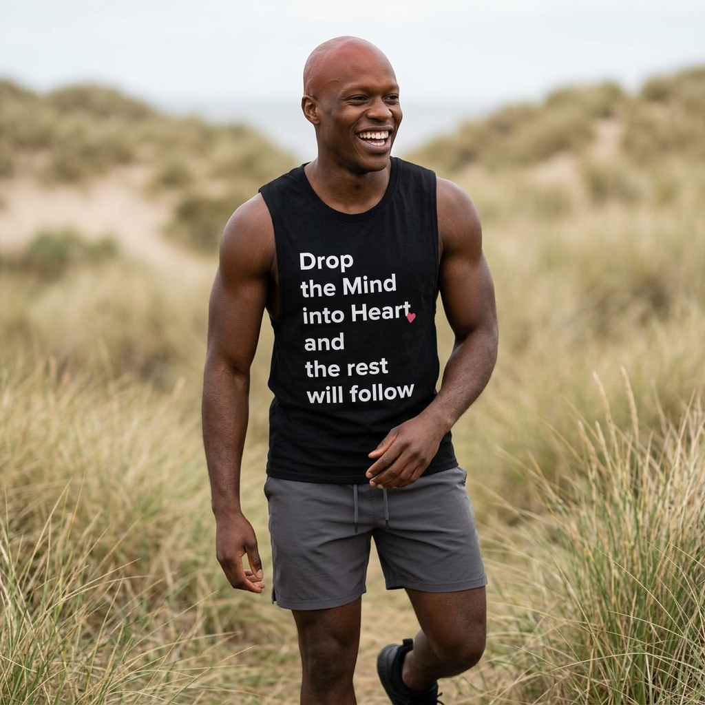 Drop the Mind into Heart and the Rest Will Follow tank top | Inspirational Quote