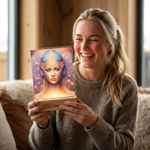 Mystic Goddess Portrait Night Light | Custom Shape UV Acrylic Lamp