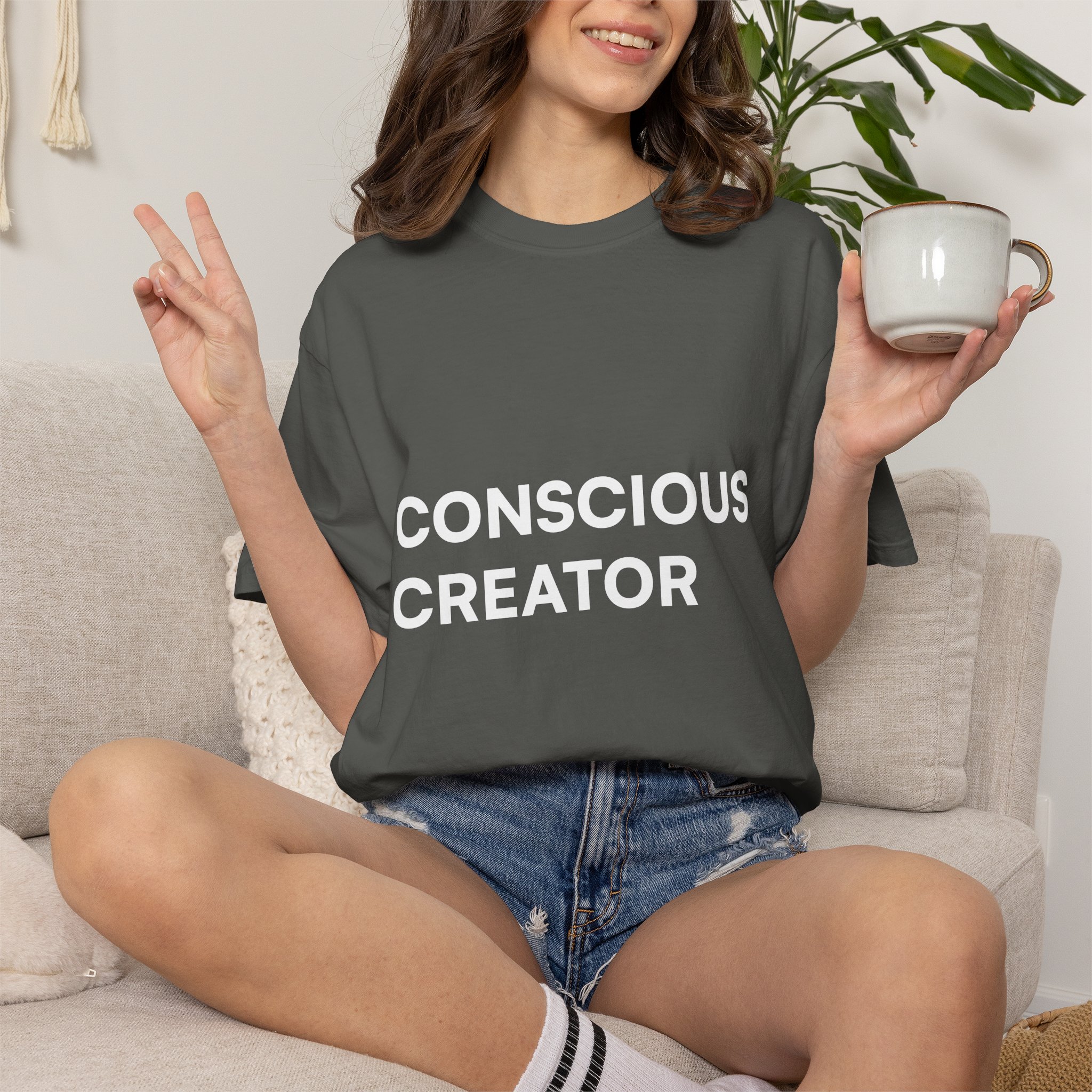Conscious Creator T-shirt | Minimal Typography, Spiritual Affirmation - Image 20