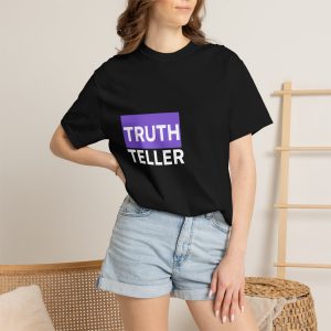 Truth Teller T-Shirt | Bold Block Text Tee - Image 1